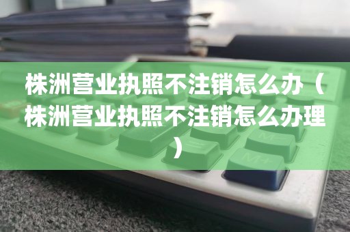 株洲营业执照不注销怎么办（株洲营业执照不注销怎么办理）