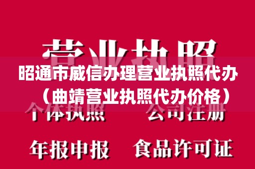 昭通市威信办理营业执照代办（曲靖营业执照代办价格）