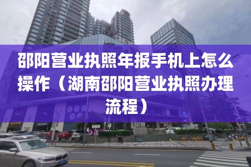 邵阳营业执照年报手机上怎么操作（湖南邵阳营业执照办理流程）