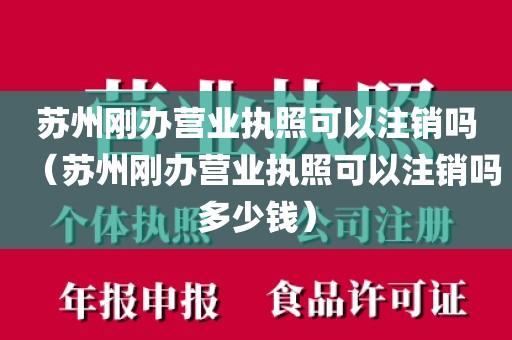 苏州刚办营业执照可以注销吗（苏州刚办营业执照可以注销吗多少钱）