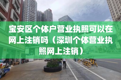 宝安区个体户营业执照可以在网上注销吗（深圳个体营业执照网上注销）