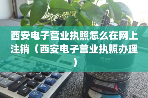 西安电子营业执照怎么在网上注销(西安电子营业执照办理)