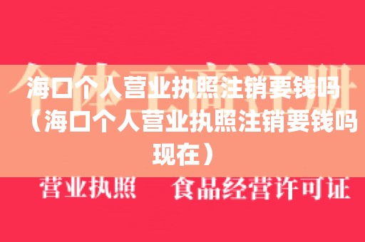 海口个人营业执照注销要钱吗（海口个人营业执照注销要钱吗现在）