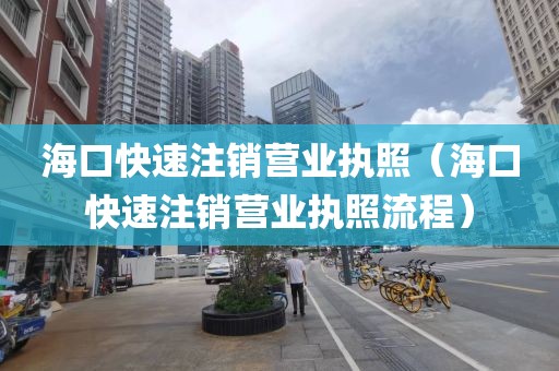 海口快速注销营业执照（海口快速注销营业执照流程）