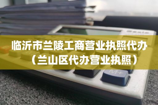 临沂市兰陵工商营业执照代办(兰山区代办营业执照)
