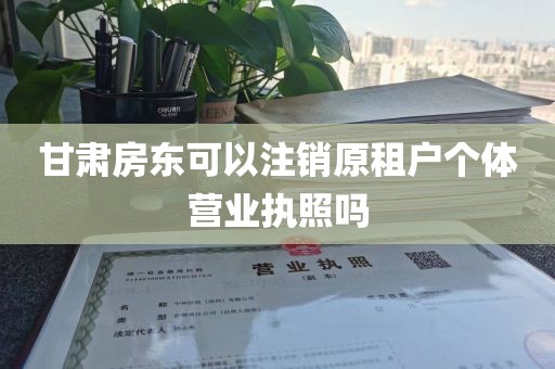 甘肃房东可以注销原租户个体营业执照吗