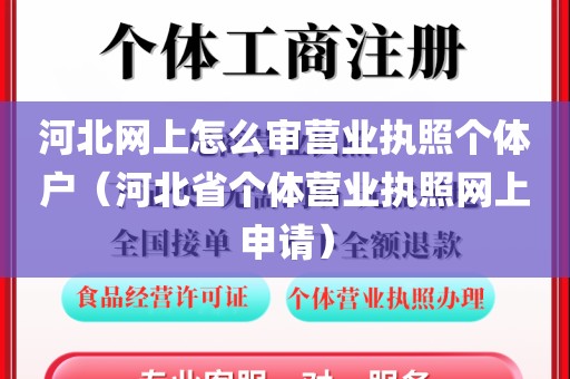 河北网上怎么审营业执照个体户（河北省个体营业执照网上申请）