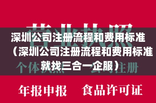 深圳公司注册流程和费用标准(深圳公司注册流程和费用标准 就找三合一企服)