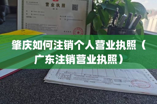 肇庆如何注销个人营业执照（广东注销营业执照）