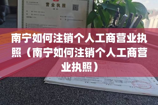 南宁如何注销个人工商营业执照（南宁如何注销个人工商营业执照）