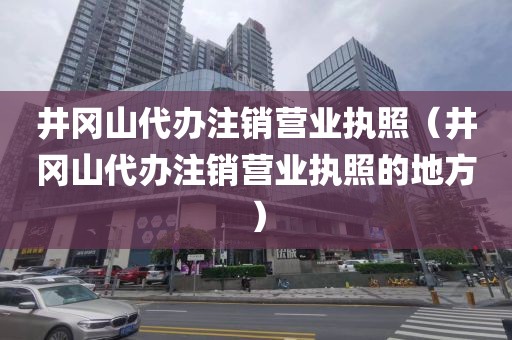 井冈山代办注销营业执照（井冈山代办注销营业执照的地方）