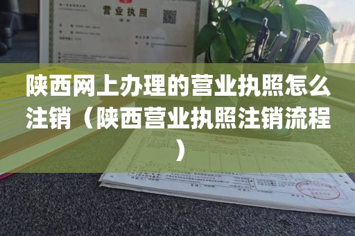 陕西网上办理的营业执照怎么注销（陕西营业执照注销流程）