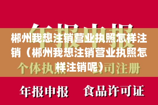 郴州我想注销营业执照怎样注销(郴州我想注销营业执照怎样注销呢)