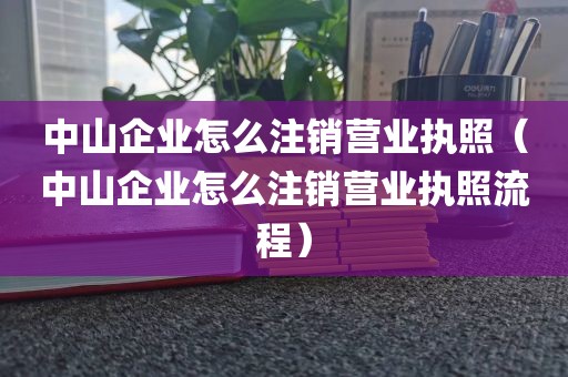 中山企业怎么注销营业执照（中山企业怎么注销营业执照流程）