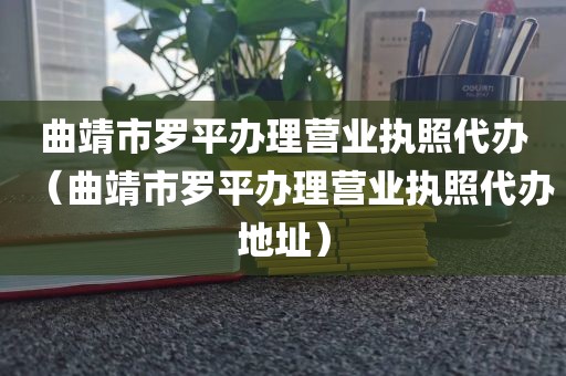 曲靖市罗平办理营业执照代办（曲靖市罗平办理营业执照代办地址）