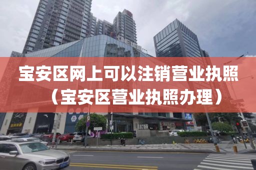 宝安区网上可以注销营业执照（宝安区营业执照办理）