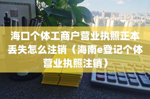海口个体工商户营业执照正本丢失怎么注销（海南e登记个体营业执照注销）
