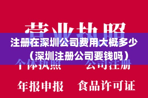 注册在深圳公司费用大概多少（深圳注册公司要钱吗）
