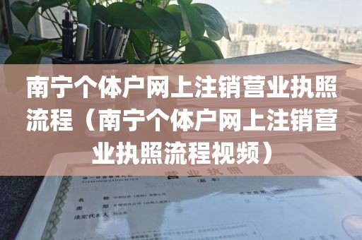 南宁个体户网上注销营业执照流程(南宁个体户网上注销营业执照流程视频)