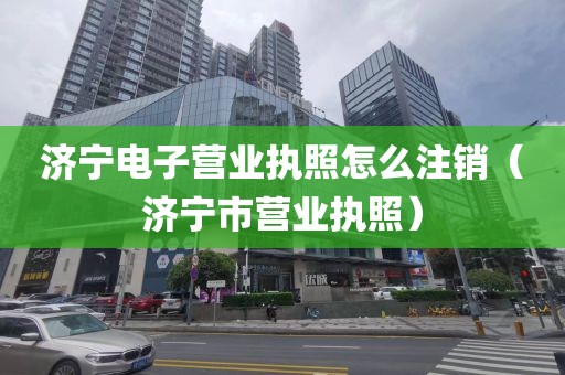 济宁电子营业执照怎么注销（济宁市营业执照）