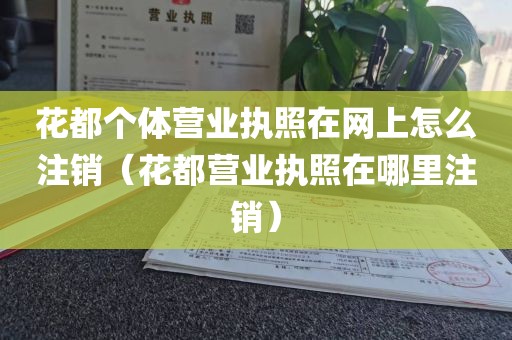 花都个体营业执照在网上怎么注销（花都营业执照在哪里注销）