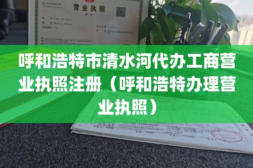 呼和浩特市清水河代办工商营业执照注册（呼和浩特办理营业执照）