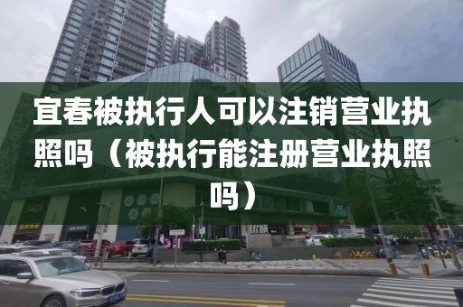宜春被执行人可以注销营业执照吗（被执行能注册营业执照吗）
