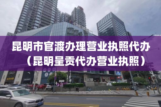 昆明市官渡办理营业执照代办(昆明呈贡代办营业执照)