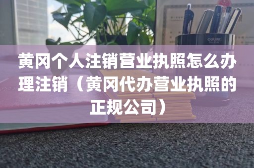 黄冈个人注销营业执照怎么办理注销（黄冈代办营业执照的正规公司）