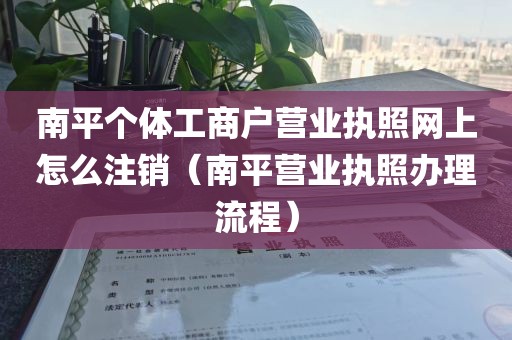 南平个体工商户营业执照网上怎么注销（南平营业执照办理流程）