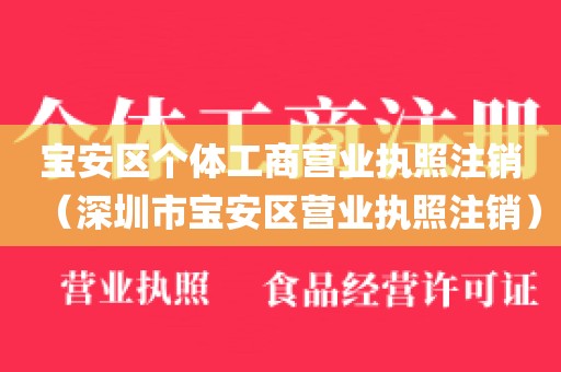 宝安区个体工商营业执照注销（深圳市宝安区营业执照注销）