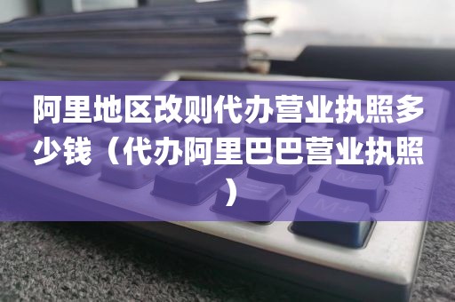 阿里地区改则代办营业执照多少钱（代办阿里巴巴营业执照）