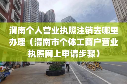 渭南个人营业执照注销去哪里办理（渭南市个体工商户营业执照网上申请步骤）