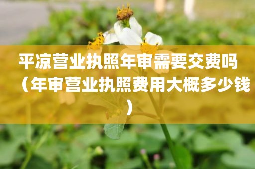 平凉营业执照年审需要交费吗（年审营业执照费用大概多少钱）