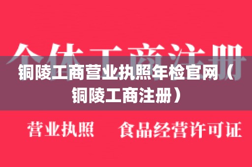 铜陵工商营业执照年检官网(铜陵工商注册)