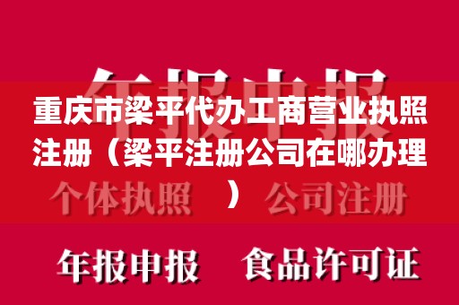 重庆市梁平代办工商营业执照注册（梁平注册公司在哪办理）