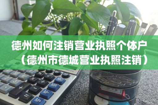德州如何注销营业执照个体户（德州市德城营业执照注销）