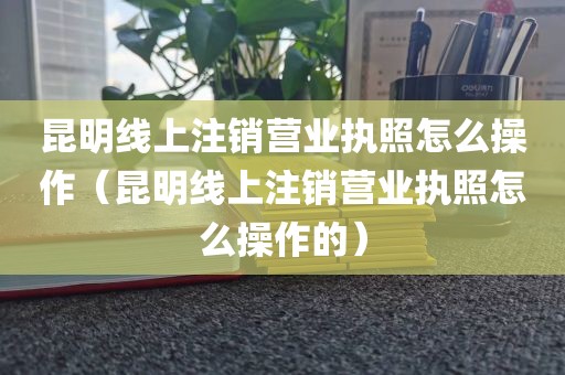 昆明线上注销营业执照怎么操作（昆明线上注销营业执照怎么操作的）