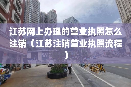 江苏网上办理的营业执照怎么注销（江苏注销营业执照流程）