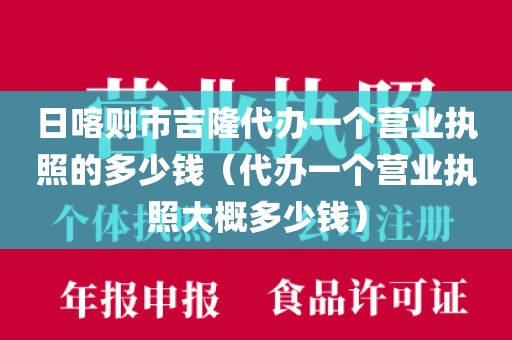 日喀则市吉隆代办一个营业执照的多少钱（代办一个营业执照大概多少钱）