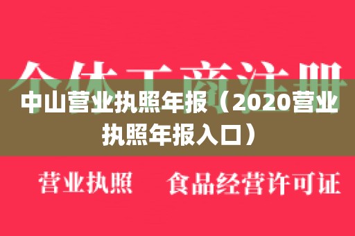 中山营业执照年报（2020营业执照年报入口）
