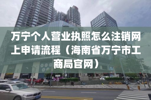 万宁个人营业执照怎么注销网上申请流程（海南省万宁市工商局官网）