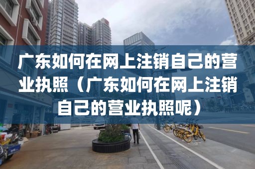 广东如何在网上注销自己的营业执照（广东如何在网上注销自己的营业执照呢）