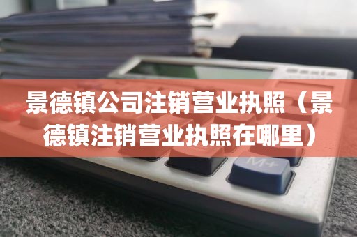 景德镇公司注销营业执照（景德镇注销营业执照在哪里）