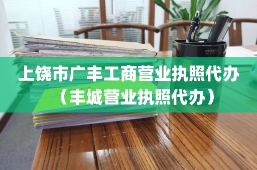 上饶市广丰工商营业执照代办（丰城营业执照代办）