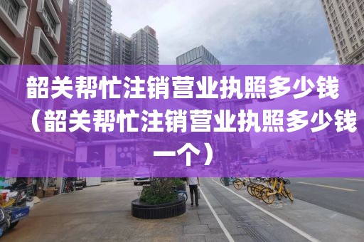 韶关帮忙注销营业执照多少钱（韶关帮忙注销营业执照多少钱一个）