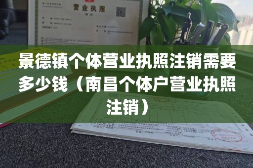 景德镇个体营业执照注销需要多少钱（南昌个体户营业执照注销）
