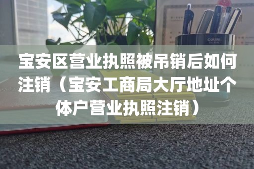 宝安区营业执照被吊销后如何注销（宝安工商局大厅地址个体户营业执照注销）