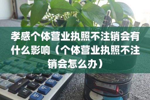 孝感个体营业执照不注销会有什么影响（个体营业执照不注销会怎么办）