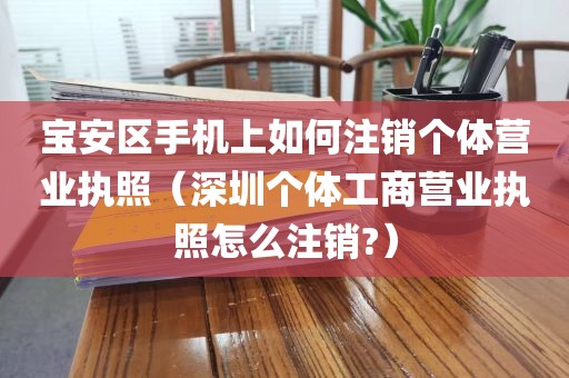 宝安区手机上如何注销个体营业执照（深圳个体工商营业执照怎么注销?）